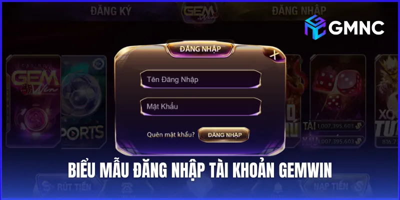 Biểu mẫu đăng nhập để tham gia cá cược giải trí tại cổng game